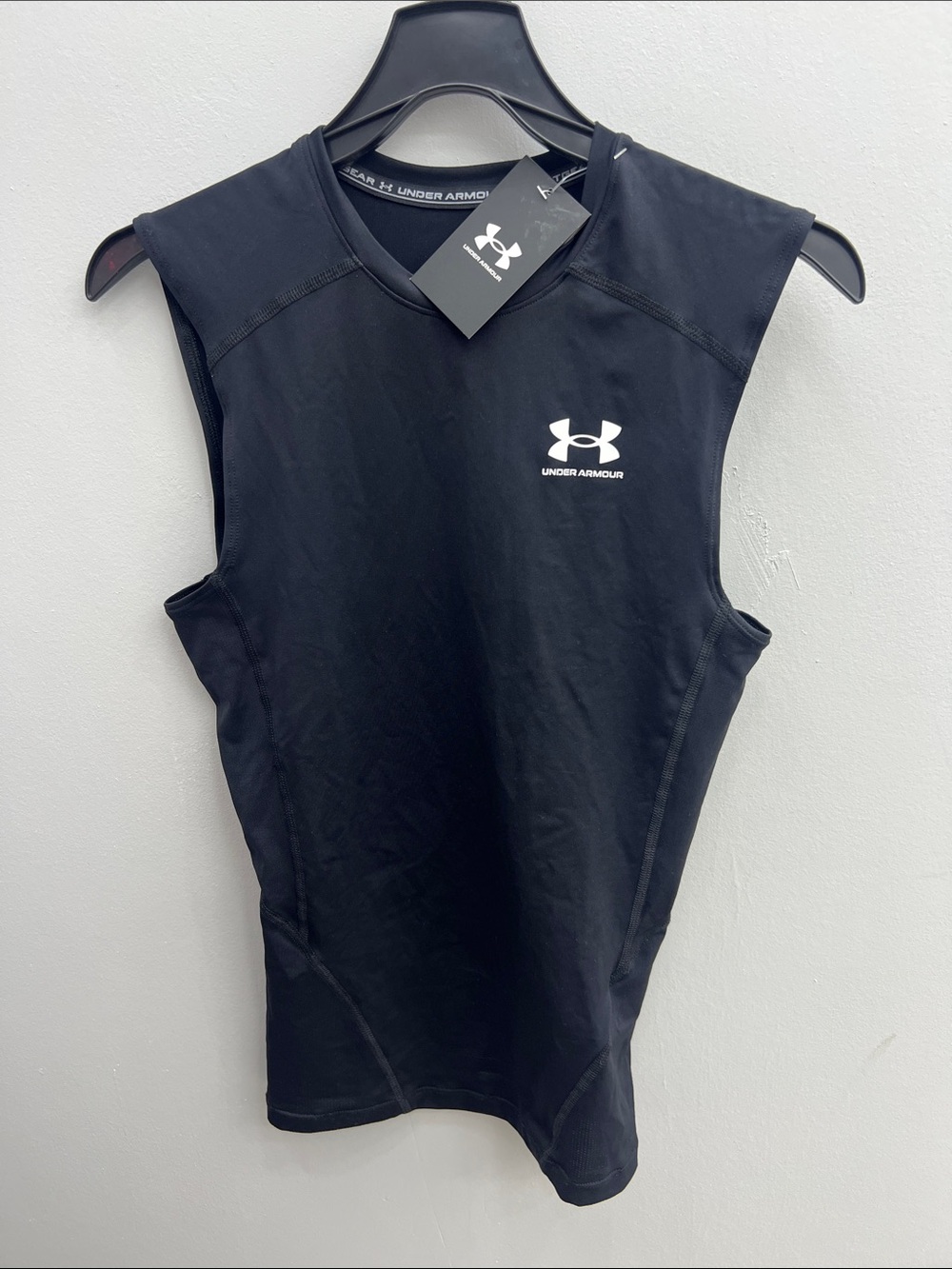 Under Armour Men's Black Sleeveless Compression Tank